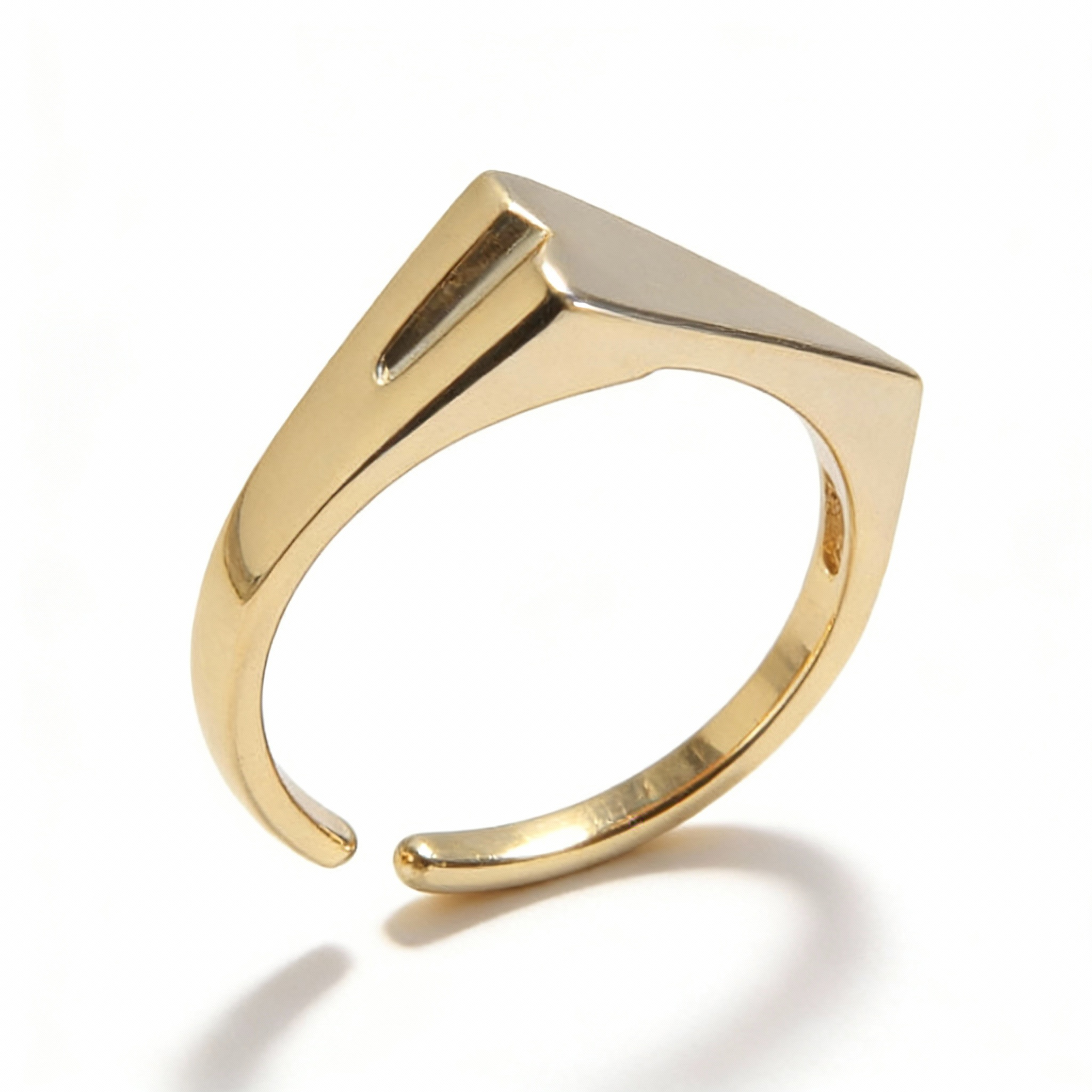 Geometric Minimalist Open Ring