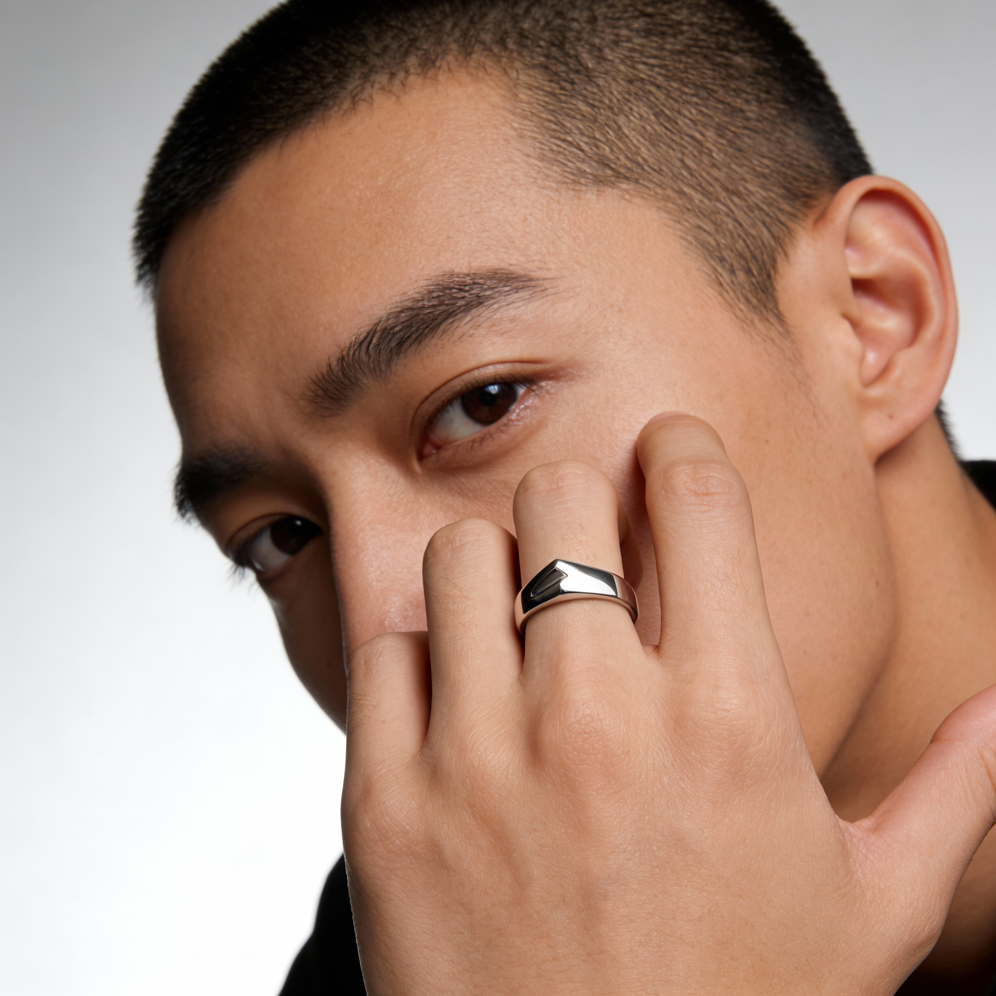 Geometric Minimalist Open Ring