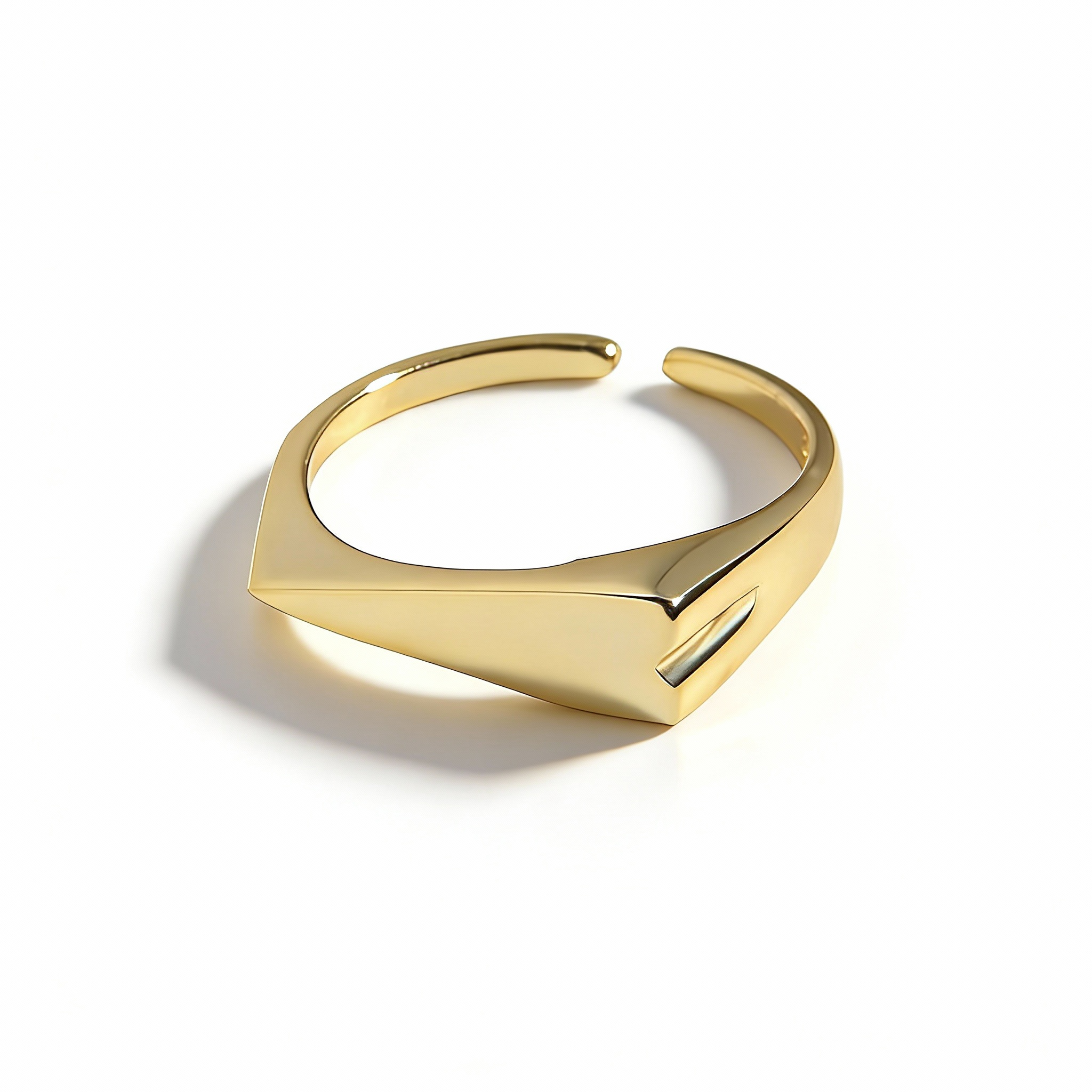 Geometric Minimalist Open Ring